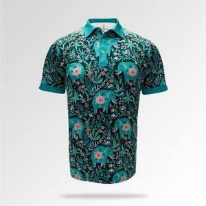 Size S Rolo Golf Men's Elephant in the Room Short Sleeve Golf Polo